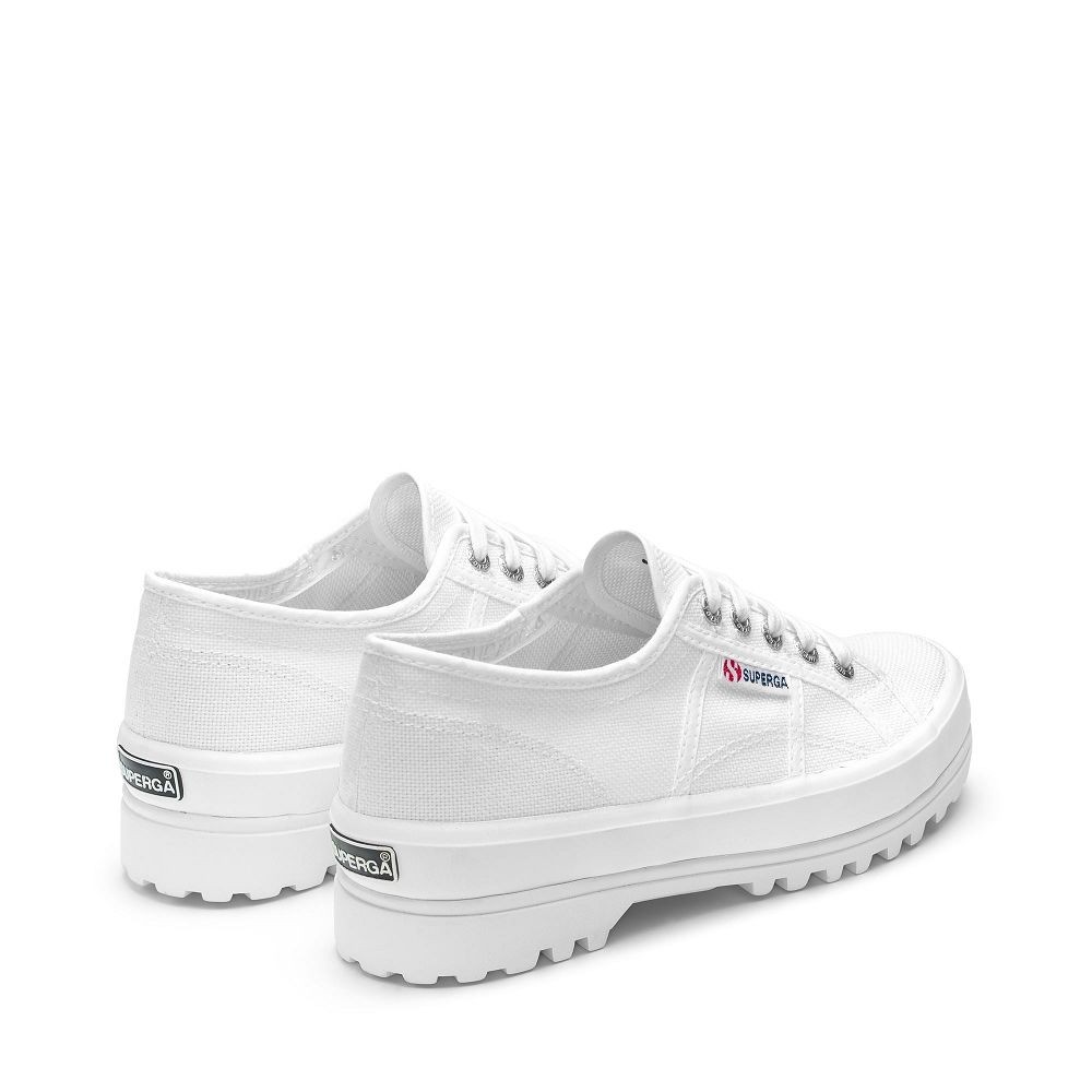 Superga 2555 Alpina White Low Top Sneakers - Women's Sneakers USA | US9200816